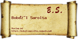 Bobál Sarolta névjegykártya